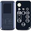 WKOLF Telecomando di ricambio compatibile con ventilatore Iris Ohyama Woozoo PCF-SC15T, nero