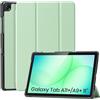 CoBak Cover per Samsung Galaxy Tab A11+ Plus 11 Pollici 2025/A9+ Plus 2023, Custodia in Pelle PU con Retro Trasparente, Smart Cover con Chiusura Magnetica e Multi-Angolo di Visione (Verde salvia)