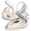 Paekole Cuffie Bluetooth Auricolari Bluetooth 5.4, Sport Cuffiette Wireless, Cuffie Open Ear 48 Ore di Riproduzione, Cuffie Senza Filo HiFi Stereo IP7 Impermeabili, Auricolare per iOS & Android, Beige Sabbia