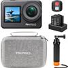 AKASO Brave 7 Bundle - Includes Brave 7 action cam, The Floating Hand Grip, Carrying Case and other