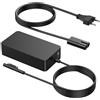 Leikurvo Cavo di ricarica Surface da 127 W, 15 V, 8 A, per Surface Book 3/2/1, Surface Laptop 1/2/3/4/5/Studio/Go, Surface Pro X/7/7+/8/9/6/5/4, Surface Go 1/2/3 con porta USB