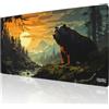 Tilt Tappetino Mouse XXL 100x50 cm | Antiscivolo Sottomano Scrivania | Impermeabile Tappetino Mouse Gaming | Accessori Scrivania Ufficio e PC | Tappetino Scrivania Grande (Bear Forest)