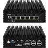 CWWK Mini PC N150 (Upgraded N100) Firewall Appliance, 6 Port i226-V 2.5GbE LAN OPNsense Mini Computer, F7 Fanless Micro PC NO RAM/SSD/OS, USB Type-C, 3-Display, TF, 2-NVMe, AES-NI