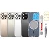 BAYERQ Vetro Posteriore di Ricambio Compatibile con iPhone 15 Pro Max - Vetro Cover Batteria con Strumenti (Blu)