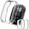 GIOPUEY Cover Compatibile con Amazfit Bip Max, [2 Pezzi] Soft TPU, Shock Resistant Custodia - Transparent+Transparent