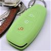mt key Custodia protettiva in silicone per portachiavi per auto Verde fluorescente compatibile con Ford C-Max S-Max B-Max Galaxy Focus Mondeo Fiesta Kuga Smartkey