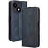 RonRun Cover ZTE Blade A35e, Custodia a Libro con Supporto Stand e Slot Porta Carte Case a Portafoglio Magnetica in Pelle PU Adatto per ZTE Blade A35e, blu