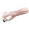 Ounfhtrttk Antenna FM da 75 Ohm con Connettore Femmina IEC (TV), Antenna Dipolare per Radio FM, Ricevitore Stereo, Sintonizzatore e Amplificatore di Potenza.