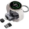 SwanScout Caricabatterie per orologi Garmin, caricatore portatile per Fenix 8/7/6/5, Forerunner 55/45/165/255/265/965, Vivoactive 6/5, Instinct 3/2, Venu, Epix 2, USB-C e USB-A, girevole a 360°, 510GM