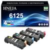 HNEJA Cartuccia Toner Compatibile per Xerox Phaser 6125 6125N Stampante, Cartuccia Toner Ad Alta Capacità 106R01334 106R01331 106R01332 106R01333 Di Ricambio,4 Colors-1 Pack