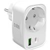 SBS Alimentatore Multi-Socket USB-C USB-A, Presa Schuko Passante MAX 3500W