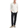 Marc O'Polo Marc OߴPolo Uomo Maglietta polo a maniche lunghe con colletto Kent regular fit, Bianco (Egg White), L