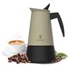 Cecotec Caffettiera Moka Express Piccolina 900 Green. 450ml, 10 Tazze di Caffè, Acciaio Inox, Adatta Tutte le Superfici, Filtro Premium, Valvola di Sicurezza, Manico Termoresistente, Design Elegante