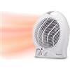 BEPER P203TER203 Termoventilatore Elettrico Compatto, 2 Potenze 2000W, Termostato, Funzione Ventilazione, Maniglia Integrata e Anti-Surriscaldamento