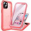 Cozycase Cover TOP Antiurto IP68 Impermeabile Per iPhone 14 Plus Militare Resistente 360 Integrale Subacquea Antipolvere Rugged Custodia Mare Anti Urto Doppia Waterproof Case Per iPhone 14 Plus, Rosa