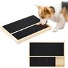 Starvortex Lima Unghie Cani, Tappetino Tiragraffi per Cane in Legno Multifunzione con Scatola di Spuntini Integrata, Tagliaunghie Cani Resistenti in Alternativa alle Tagliaunghie Elettrico, 35×25 ×3cm