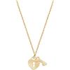Amen Collana Cuore e Chiave Oro 9kt