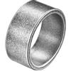 HIJONES Uomo Donna Anello da Pollice a Fascia Larga in Acciaio Inossidabile Anelli Piatti Lisci Comfort Fit Spazzolato Opaco 10MM Argento Antico Misura 19