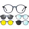 Ultem THEMA U-288 Colore M04 BLU OPACO Montatura per occhiali da vista e sole + 4 CLIP-ON Linea Original "99 John St NYC" Genere UNISEX