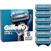 Gillette ProShield Chill - 6 lame di ricambio per rasoio a umido da uomo con lama a 5 vie