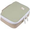 BÉABA, Borsa Termica Porta Pranzo, Lunch Box, Porta Merenda, Termica, Waterproof, Etichetta Nome, Capacità 2,7L, Zip Grande, Effetto Gomma, Faro, Verde Grigio