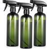 HAOCHEN 3 Pz 500ml Spruzzino Nebulizzatore Piante, Spruzzino per Piante Nebulizzatore Acqua, Bottiglie Flacone Spray Vuoto, Spray Bottles Plastica Grilletto Spruzzatore per Pulizia Giardino(Verde Scuro)