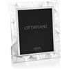 Ottaviani Portafoto della Collezione Soffio in Cristallo e foglia argento Tecnologia Silver Foil cm 20x25