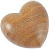 CREATCABIN Gettone A Forma Cuore Legno Piccolo Abbraccio Tascabile Legno Cuore Intagliato Ulivo Piccolo 3D Mini Portatile Legno Artigianale Marrone Tenere Mano A Distanza Regalo Pensare 4x4.4x2.8cm