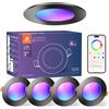 DUSKTEC Faretti LED da Incasso per Cartongesso Alexa RGB 7W, 2700K-6000K Dimmerabili Faretti Soffitto Nero Smart Bluetooth 220V Cambia Colore Colorati Intelligenti, Spot LED Bluetooth Multicolore