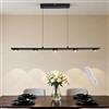 YLFXL Lampada a Sospensione, 90CM Illuminazione Focalizzata Lampadario Led Sospensione Dimmerabile 3000K-6000K, Metallica Lampadario con Telecomando per Isola Cucina e Tavolo Pranzo