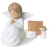 Loyzcy Statua di angelo custode per preghiera, regalo per donne, battesimo e cresima per ragazze, regalo di prima comunione per ragazze, regalo di compleanno per battesimo per ragazze adolescenti