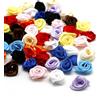 Blausky 200 Pezzi di Roselline in Raso, 1,5 cm - Rose Decorative Mini in Stoffo per Cucito, Applique di Roselline in Raso, Piccole Teste di Rosa Artificiali per Fai Da Te, Ghirlanda, Accessori per