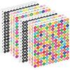 VASANA 10 fogli di adesivi rotondi colorati con lettere dell'alfabeto da 1,27 cm, etichette autoadesive per scrapbooking, decorazioni fai da te