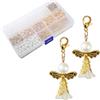 HERZWILD Angioletti Bomboniere 50 Sets ciondoli a forma di angelo per matrimonio, compleanno, Natale, battesimo, comunione, festa, pensierino