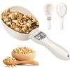 XJJAUGKLY Bilancia da cucchiaio per cibo per cani, bilancia digitale cucchiaio con distribuzione precisa di 0,1 g, paletta per mangime per cani con display LCD, misurino e paletta per cibo per gatti, cibo per