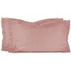 Morbidissimi Coppia federe per guanciale Rouches W303 Rosa