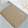 Waigg Kii Tappetino da bagno in memory foam, grande tappetino da bagno, antiscivolo, assorbe l'acqua, per cucina, casa, pavimento (100 x 200 cm, cammello)