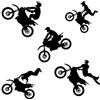 CUNAOUK Adesivi sportivi da parete, adesivi da motocross, decorazione da parete per moto, bici da cross, decorazione da parete per camera da letto dei ragazzi