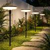 ZWOOS 4 Pezzi Luci Solari da Giardino, Luce Solare Esterno Bianco Caldo per Esterno,Molto Luminoso IP65 Impermeabile, Adatto per Patii, Vasi di Fiori (Triangolo, Bianco caldo)