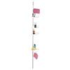 Relaxdays Mensola Telescopica Doccia Senza Foratura, 99-311cm, 4 Ripiani Angolari Portasapone Portaoggetti Bagno, Bianco