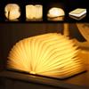 HBSFBH Lampada da Libro in Legno, Lampada a libro pieghevole, Lampada Da Libro A LED, Lampada a Forma di Libro Led Pieghevole in Legno, Regalo divertente per lettori, Regalo di Compleanno (19cm)