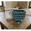 Mondocreazioni Vaso mezza pigna in ceramica porta fiori soprammobile colorato gic (Tiffany, 20 x 18 CM ART 862496)