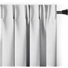 AmeliaHome Blackout - Tenda oscurante per finestre, 140 x 270 cm, colore bianco, 1 pezzo