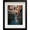 MEGAROOM, Cornice per foto formato A5, 1 confezione, 15 x 21 cm, cornice in legno nero, cornice portafoto con plexiglass, per esposizione a parete, cornici per quadri, cornice per poster, certificati