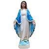 Eurofusioni Statua Madonna Miracolosa - Maria Immacolata Dipinta a Mano - H 30 cm