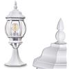 hofstein Lampada da esterno Lentua, lampada con base in stile antico, fusione di alluminio in bianco, luce di percorso 50 cm, lampada da giardino retrò/vintage, E27, IP44, senza lampadina/e