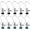 BZKSER mollette Panni - 10pcs Mollette Grucce Ganci a Clip Lavanderia Portatile Tende Metallo dell'Acciaio Inossidabile con Clip Antiscivolo Appendini da Viaggio per Scarpe Calze Stivali Asciugamano
