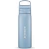 LifeStraw Go Series - Bottiglia con filtro dell'acqua a doppia parete senza BPA, isolata sottovuoto, in acciaio inox, da 500 ml, per viaggi e uso quotidiano, Icelandic Blue