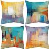 ARNTY Federe Cuscini Divano 45x45, Copricuscini Set di 4 Fodere Moderna Decorative Camera da per Esterno (Tie-dye Colorato-Velluto)