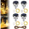 DAJASD 4 Pezzi Solari Luci Per Bottiglie, 2m 20 Led LED Led Tappo Con Luci Per Bottiglie Di Vino, Le Lucine Per Bottiglia Per Festa, Giardino, Matrimonio, DIY